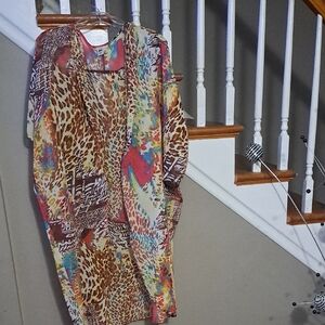 Vibrant Multicolor Women's Cape